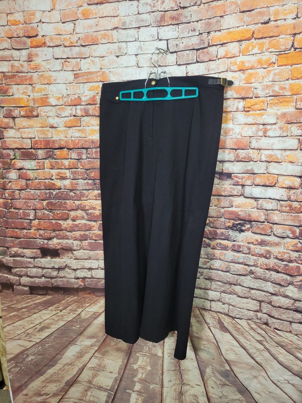 Lauren Ralph Lauren Women's Belted Mid Skirt Size 14 Black
